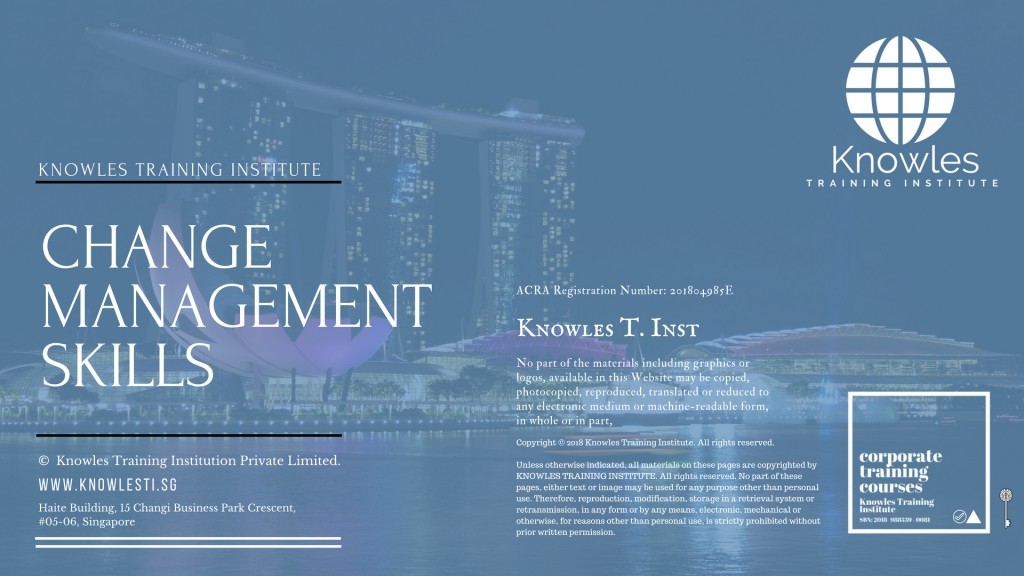 Change Management Skills Training Course in Denmark