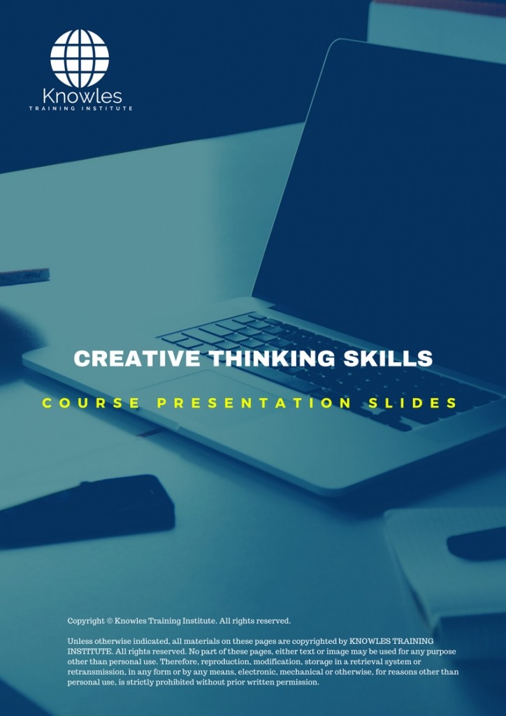 Creative Thinking Skills in Denmark PPT Slides Used During Course
