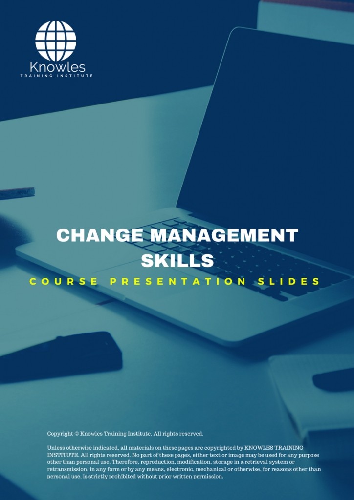 PPT Slides Used During Course For Change Management Skills Training Course in Denmark